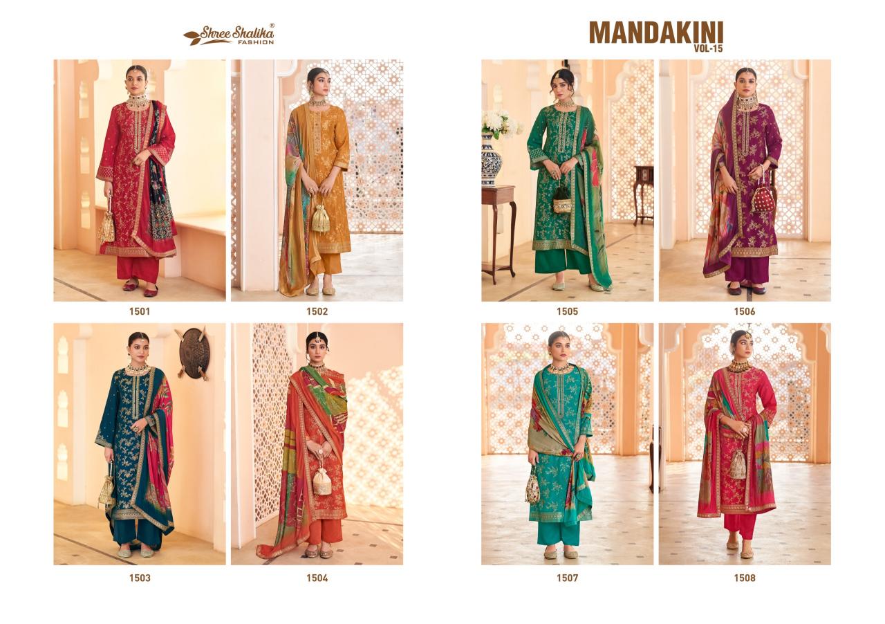 Shree Shalika Mandakini Vol 15 online wholesale pakistani wedding salwar kameez