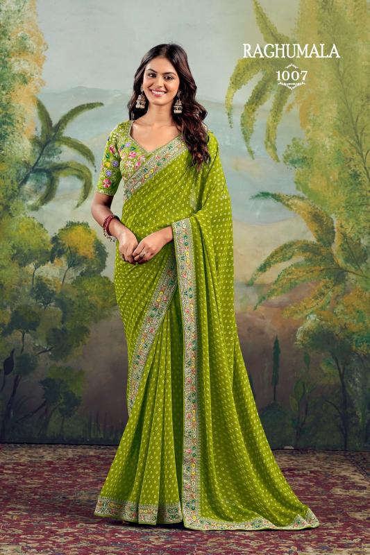 Stavan Raghumala Catalog Georgette cheap rate fancy sarees india