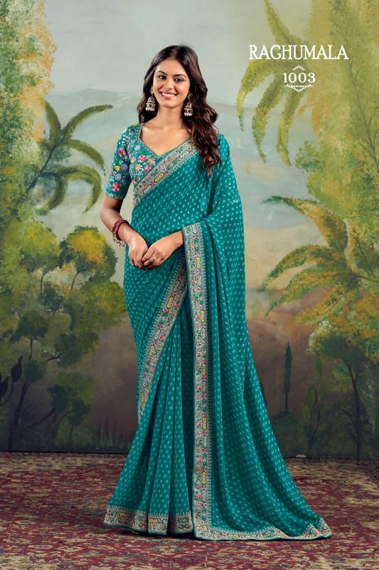 Stavan Raghumala Catalog Georgette cheap rate fancy sarees india