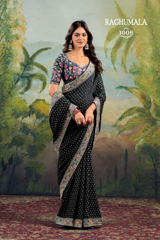 Stavan Raghumala Catalog Georgette cheap rate fancy sarees india