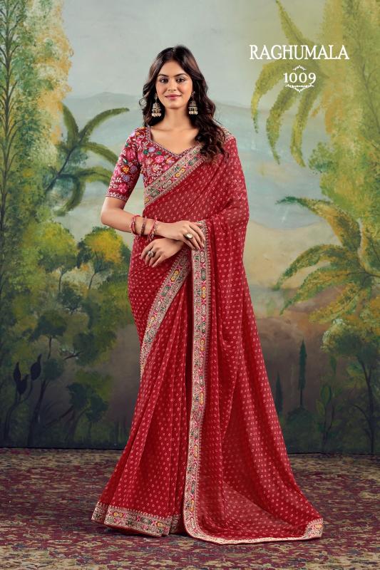 Stavan Raghumala Catalog Georgette cheap rate fancy sarees india