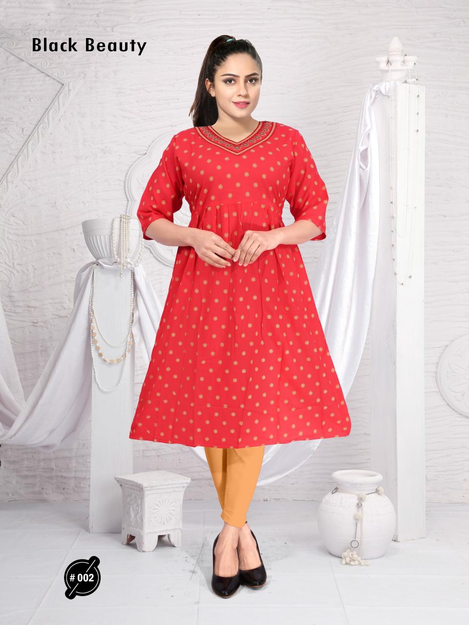 Trendy Black Beauty Catalog selfie kurtis catalogue with price