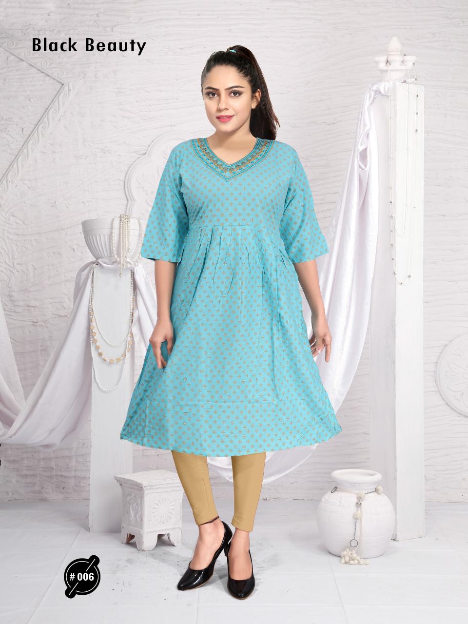 Trendy Black Beauty Catalog selfie kurtis catalogue with price