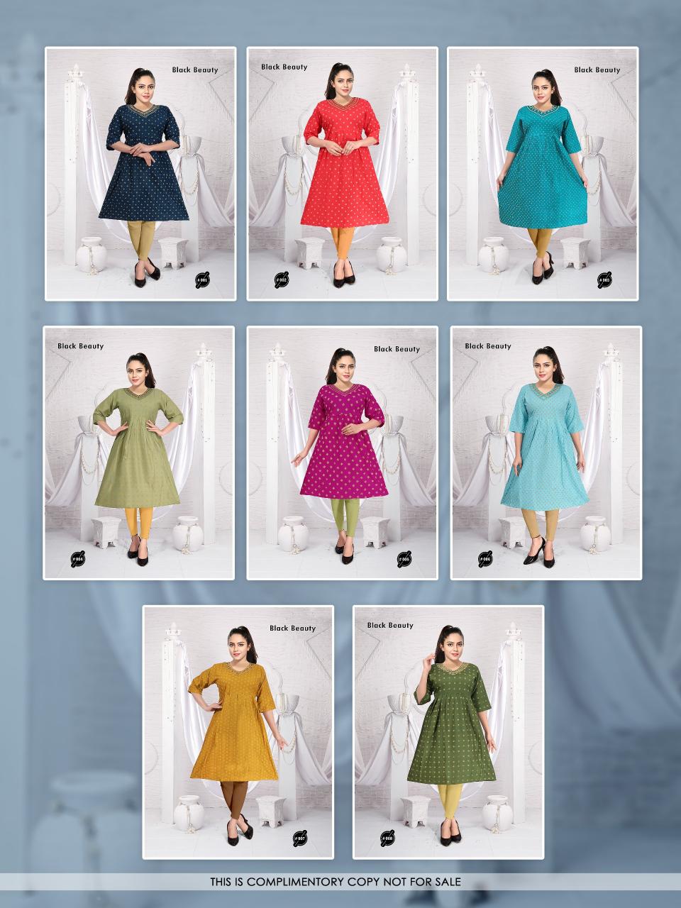 Trendy Black Beauty Catalog selfie kurtis catalogue with price