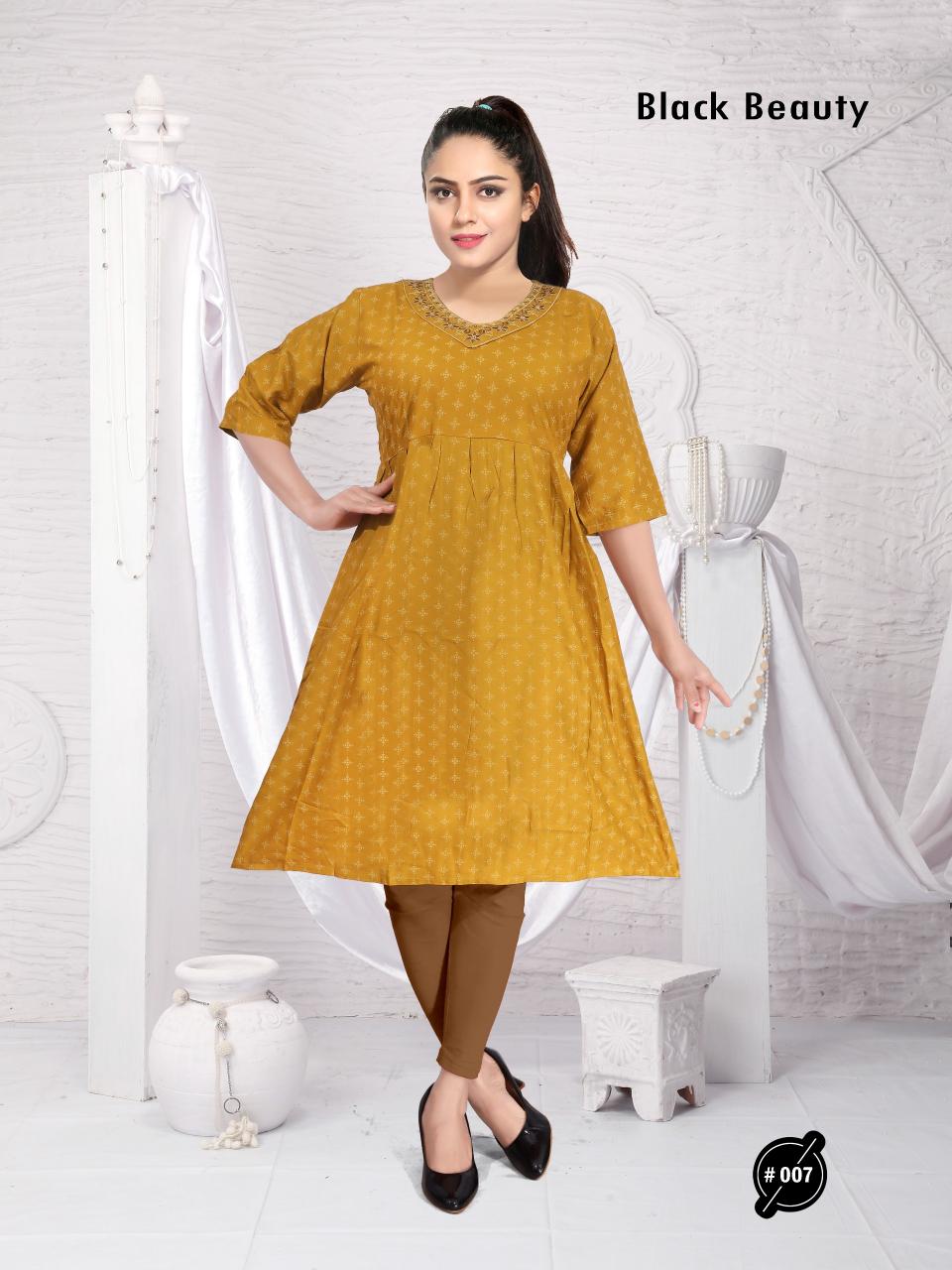 Trendy Black Beauty Catalog selfie kurtis catalogue with price