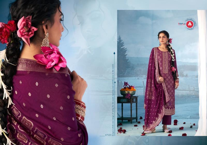 Triple Aaa Hanshika Vol 2 Catalog dress material wholesale market in thrissur