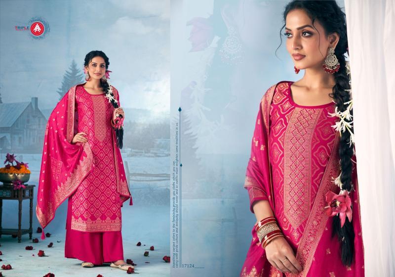 Triple Aaa Hanshika Vol 2 Catalog dress material wholesale market in thrissur