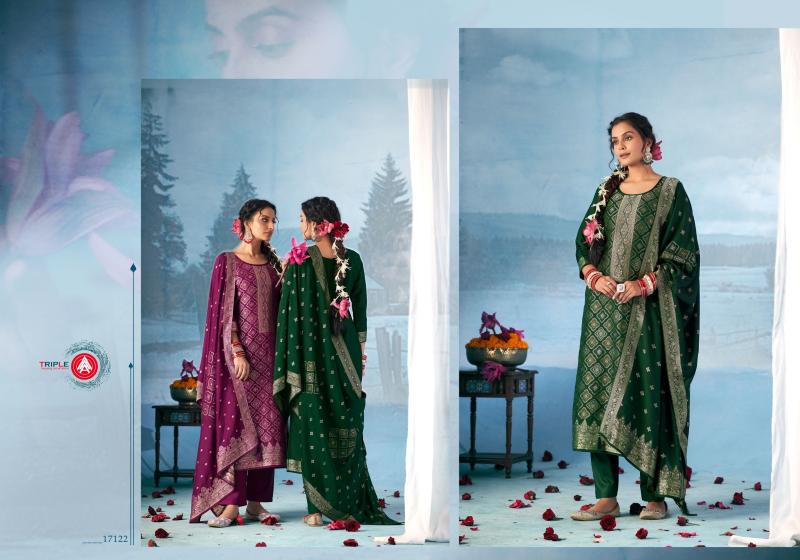 Triple Aaa Hanshika Vol 2 Catalog dress material wholesale market in thrissur