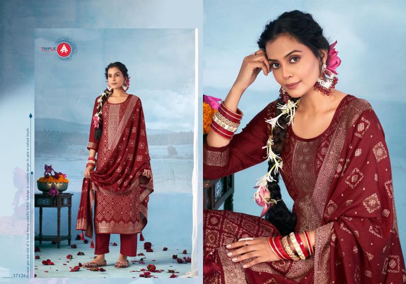 Triple Aaa Hanshika Vol 2 Catalog dress material wholesale market in thrissur