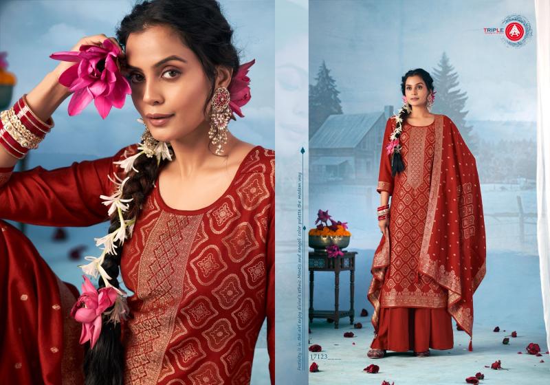 Triple Aaa Hanshika Vol 2 Catalog dress material wholesale market in thrissur