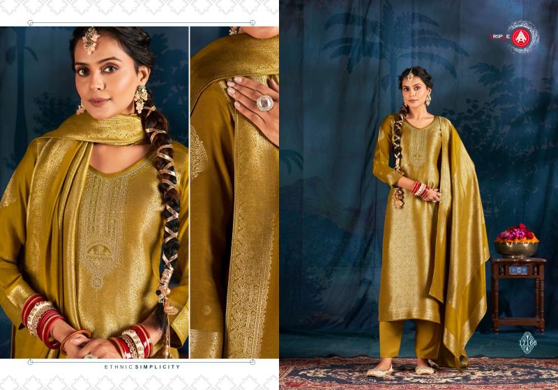 Triple Aaa Safron Designer Muslin buy online wholesale dress material
