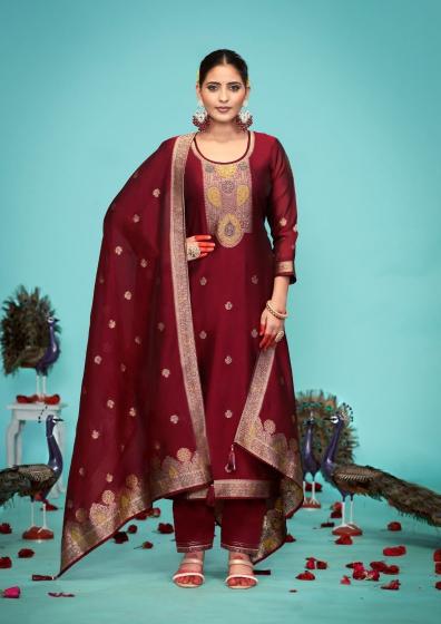 Triple Aaa Saptrang Vol 2 Catalog Viscose pure silk dress material wholesalers in mumbai