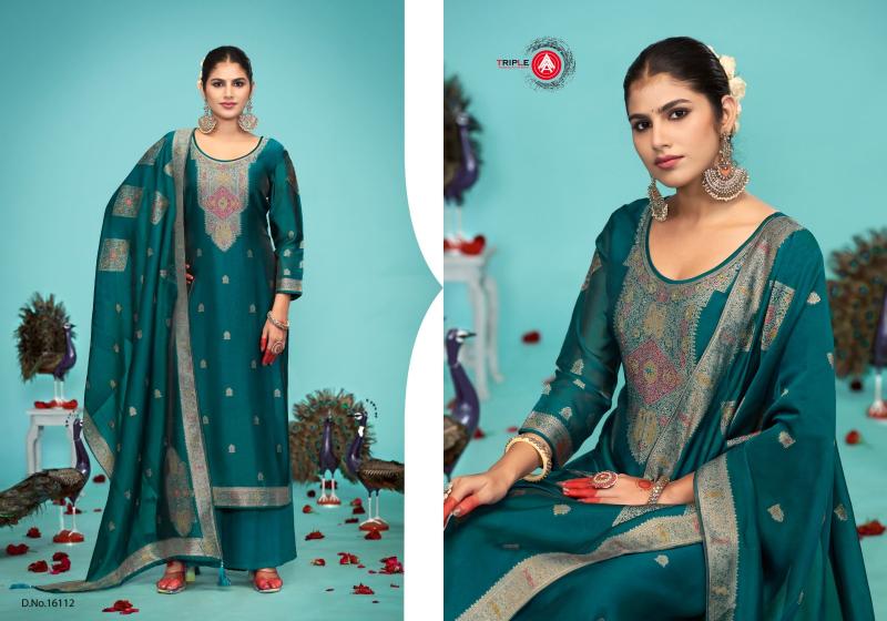 Triple Aaa Saptrang Vol 2 Catalog Viscose pure silk dress material wholesalers in mumbai