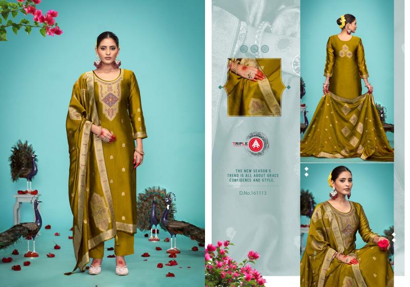 Triple Aaa Saptrang Vol 2 Catalog Viscose pure silk dress material wholesalers in mumbai