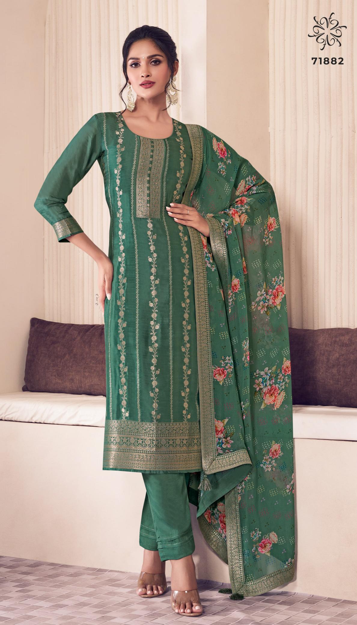 Vinay Kuleesh Noraa Catalog Designer salwar kameez dress materials wholesale