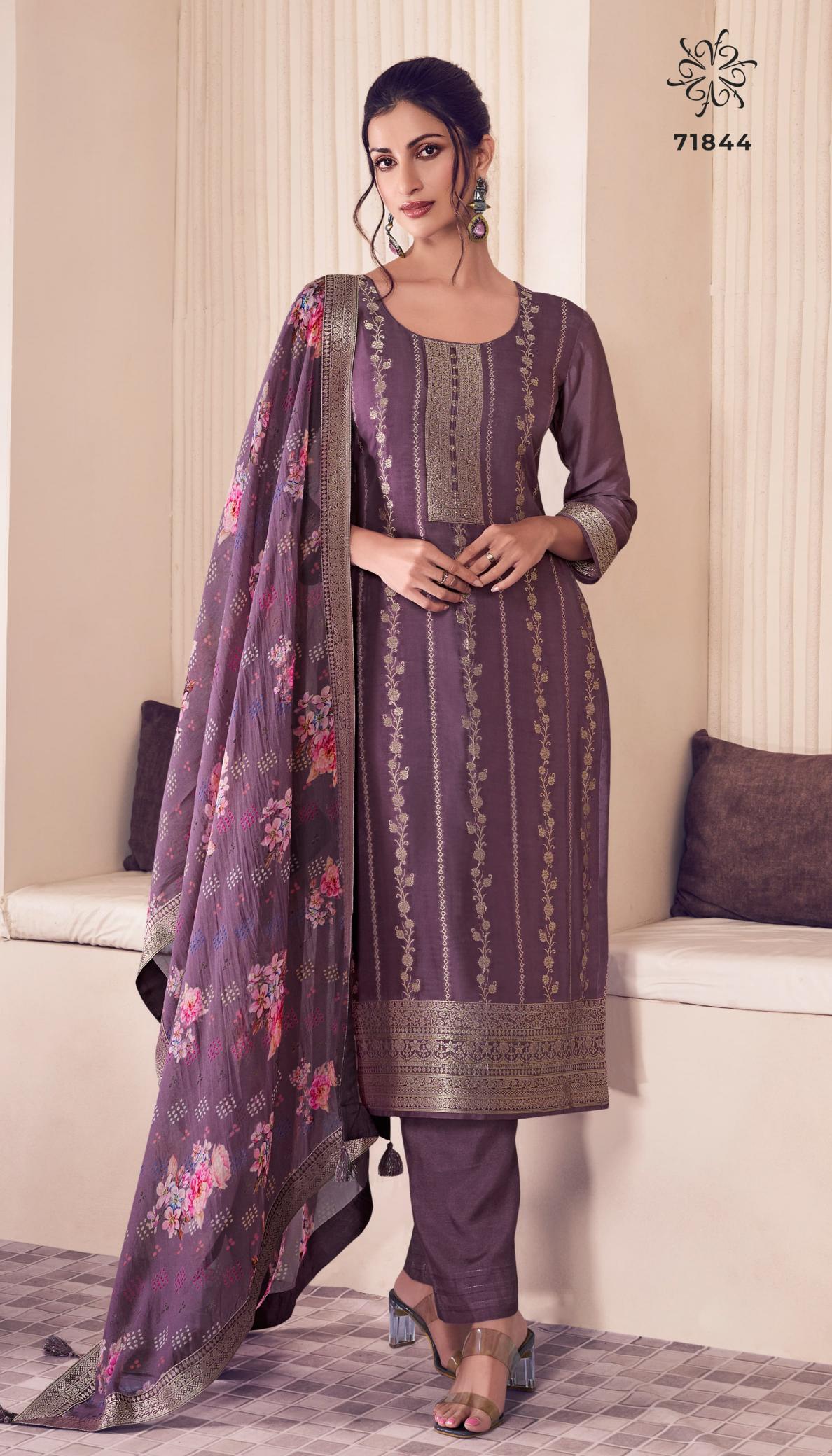 Vinay Kuleesh Noraa Catalog Designer salwar kameez dress materials wholesale