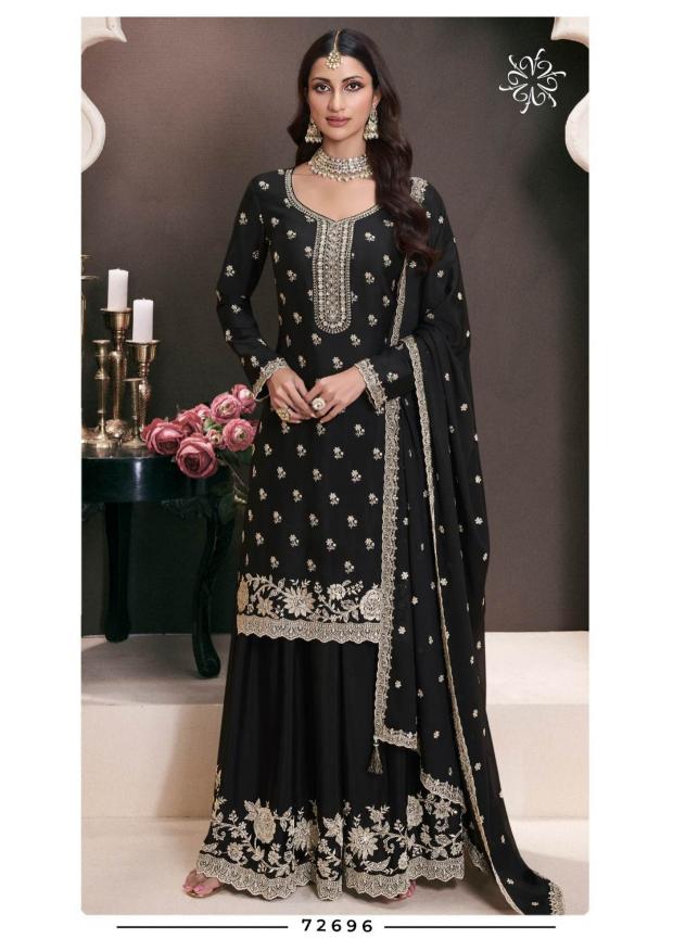 Vinay Kuleesh Saayori Catalog Chinon Embroidered designer salwar kameez wholesale online
