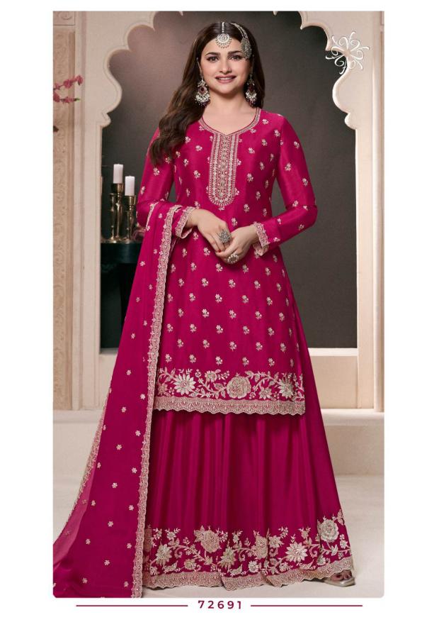Vinay Kuleesh Saayori Catalog Chinon Embroidered designer salwar kameez wholesale online