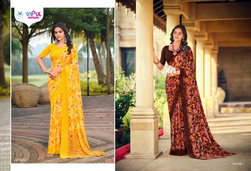 Vipul Simran Catalog beautiful sarees online shopping in india