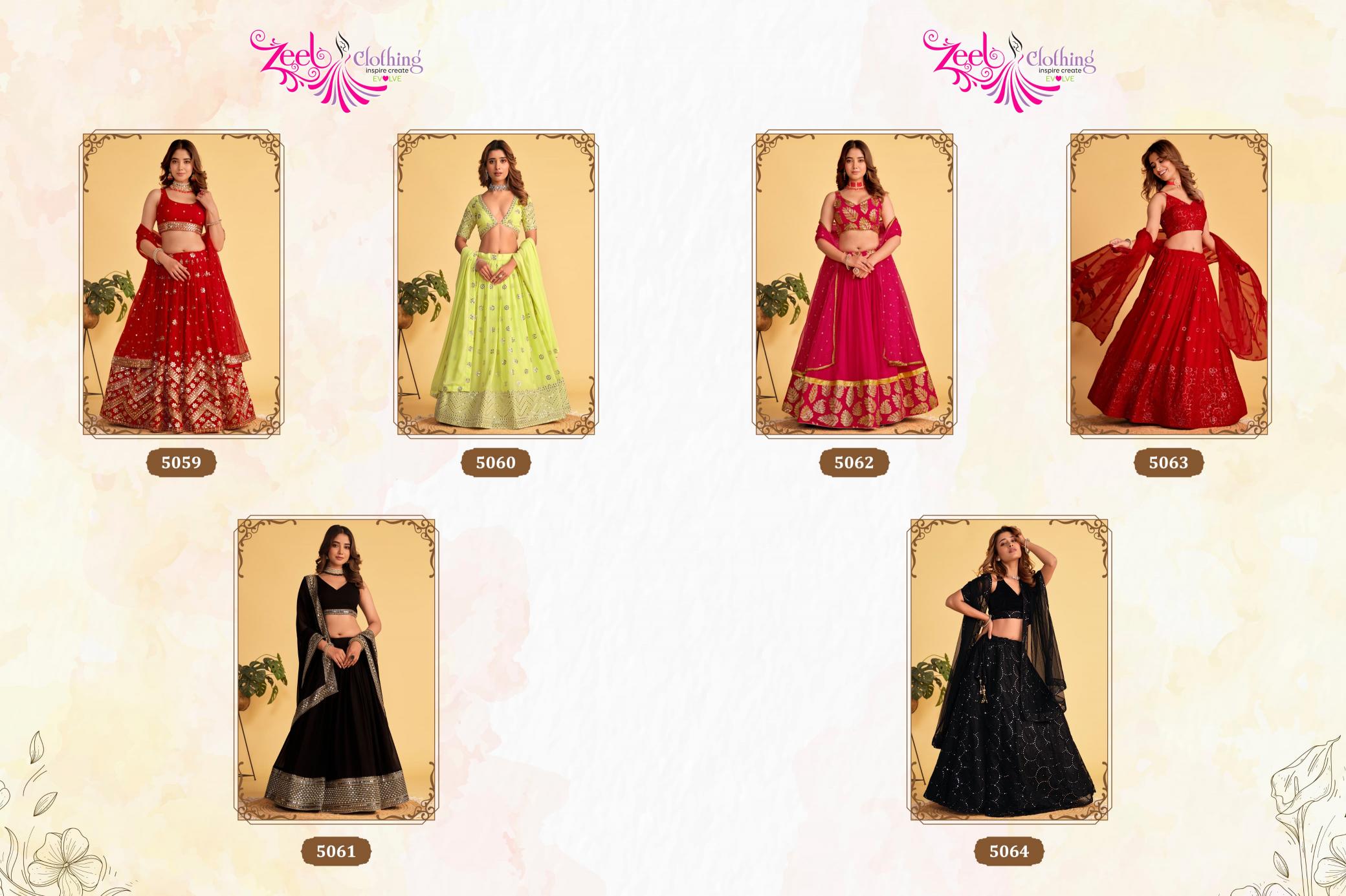 Zeel Clothing Antique Aura Catalog wholesale lehenga market in amritsar