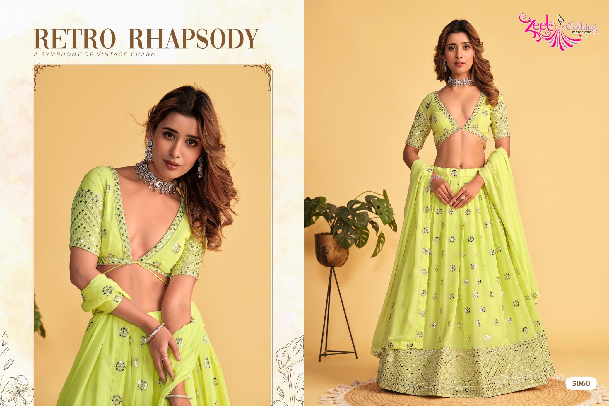 Zeel Clothing Antique Aura Catalog wholesale lehenga market in amritsar