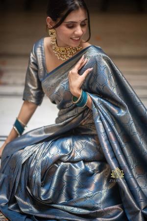 Zilikaa Banarasi 40154 Festive Wear buy pure banarasi silk saree online india