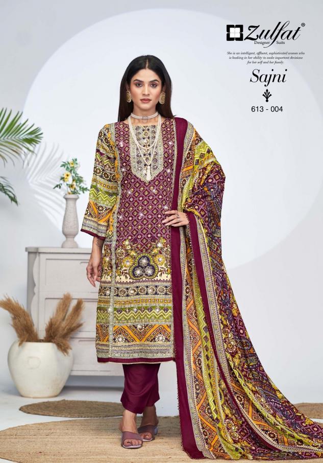 Zulfat Sajni Vol 4 Catalog cotton dress material at wholesale price