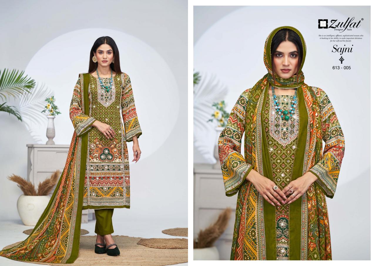 Zulfat Sajni Vol 4 Catalog cotton dress material at wholesale price
