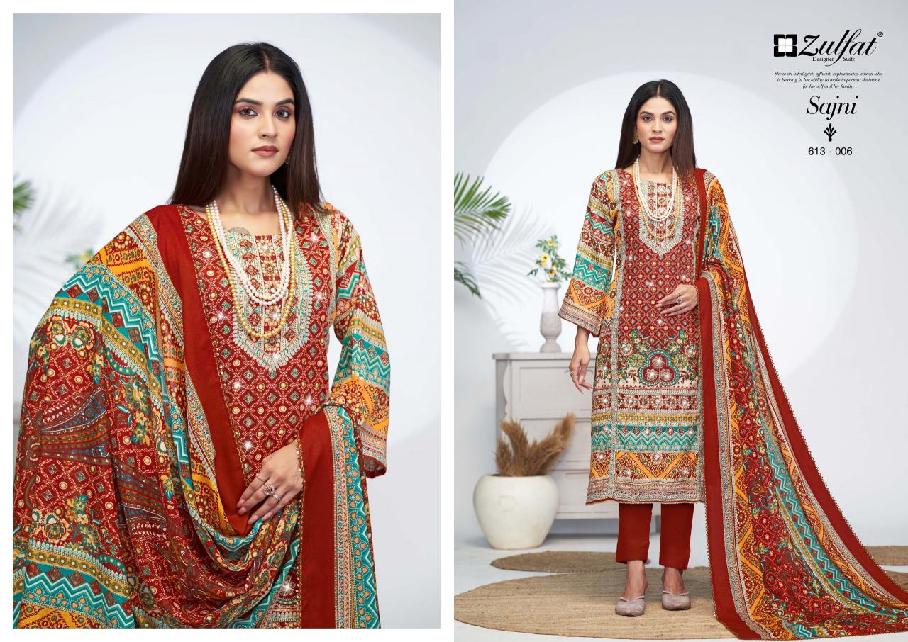 Zulfat Sajni Vol 4 Catalog cotton dress material at wholesale price