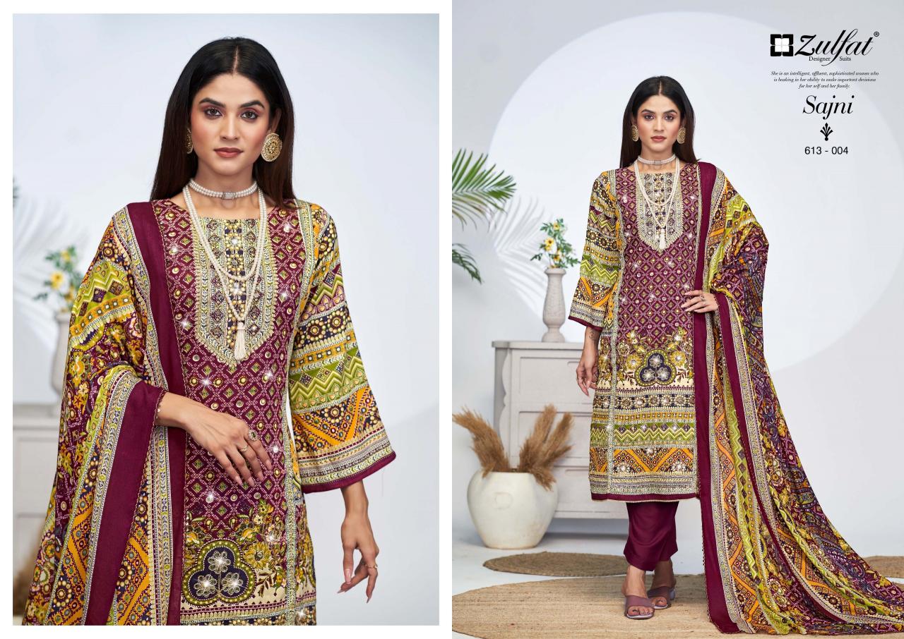 Zulfat Sajni Vol 4 Catalog cotton dress material at wholesale price