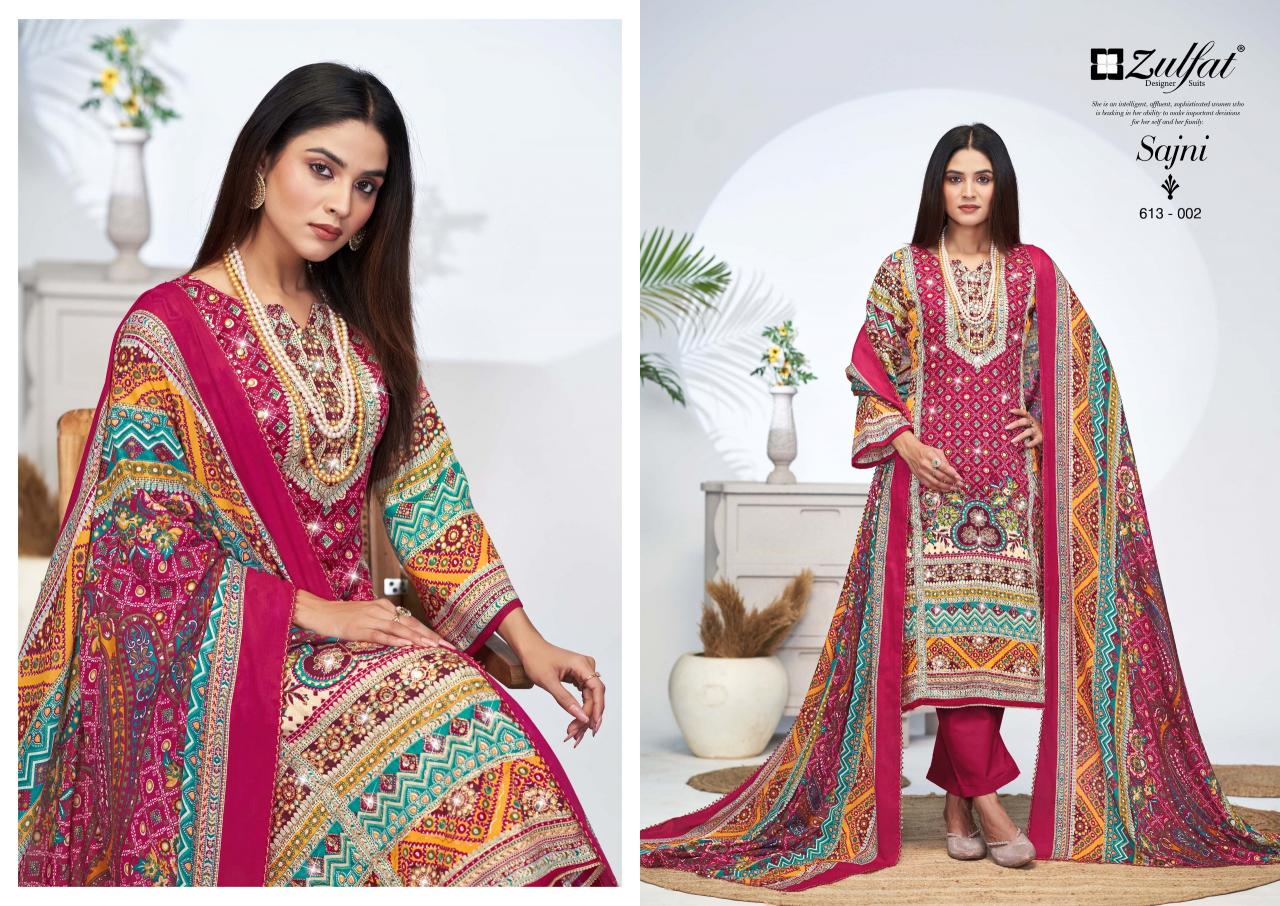 Zulfat Sajni Vol 4 Catalog cotton dress material at wholesale price