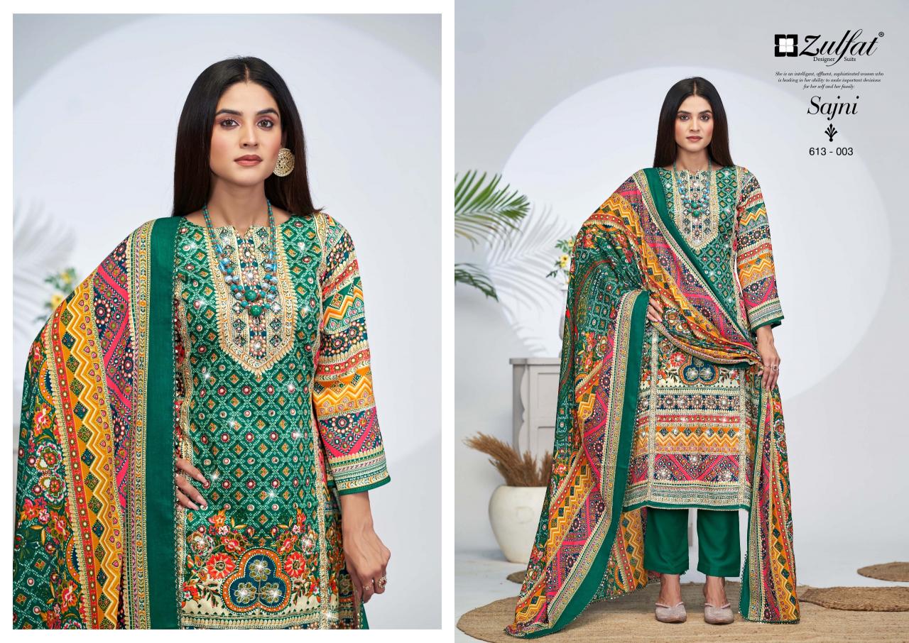 Zulfat Sajni Vol 4 Catalog cotton dress material at wholesale price