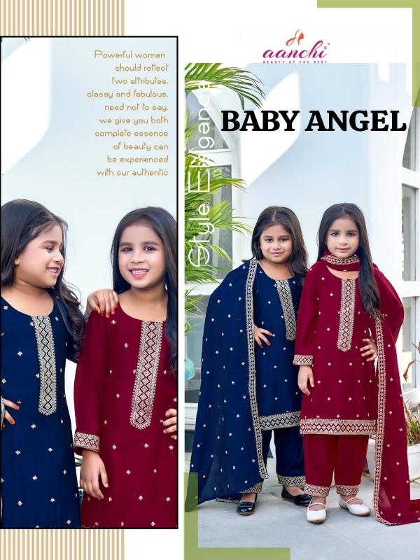 Aanchi Baby Pari catalogue background for kurties