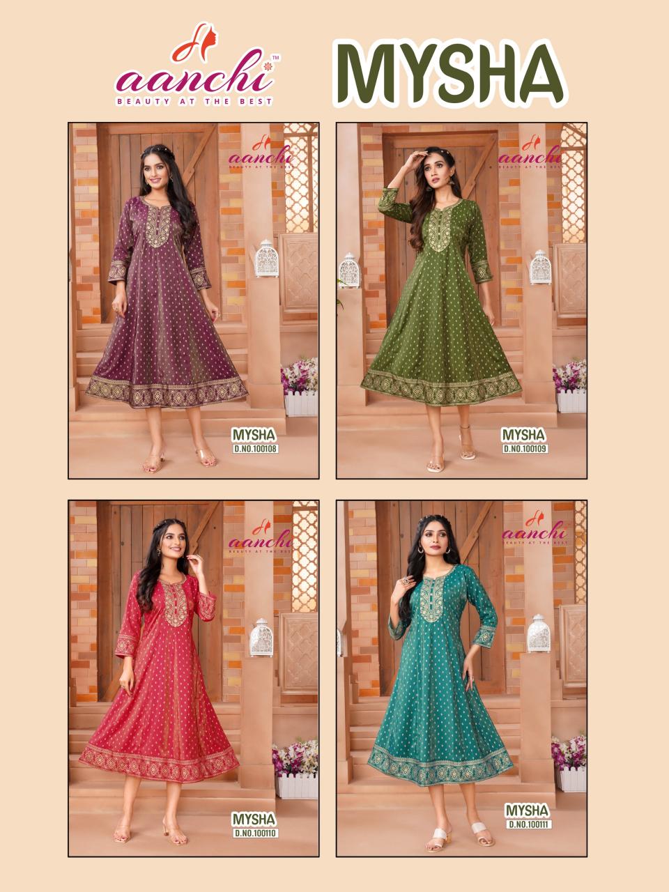 Aanchi Mysha Catalog wholesale kurti catalogue online