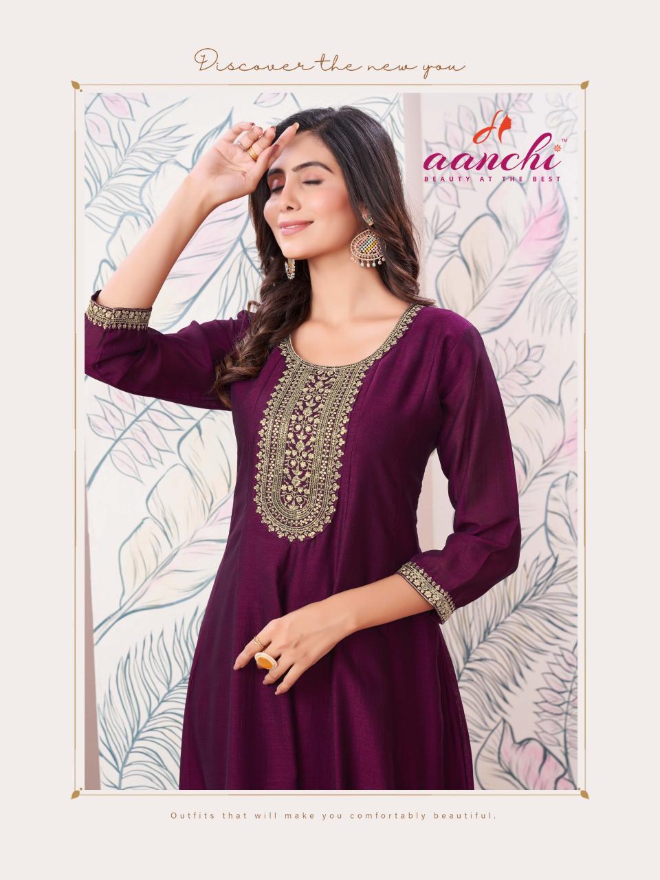 Aanchi Plus Charmi Catalog catalogue designer kurti