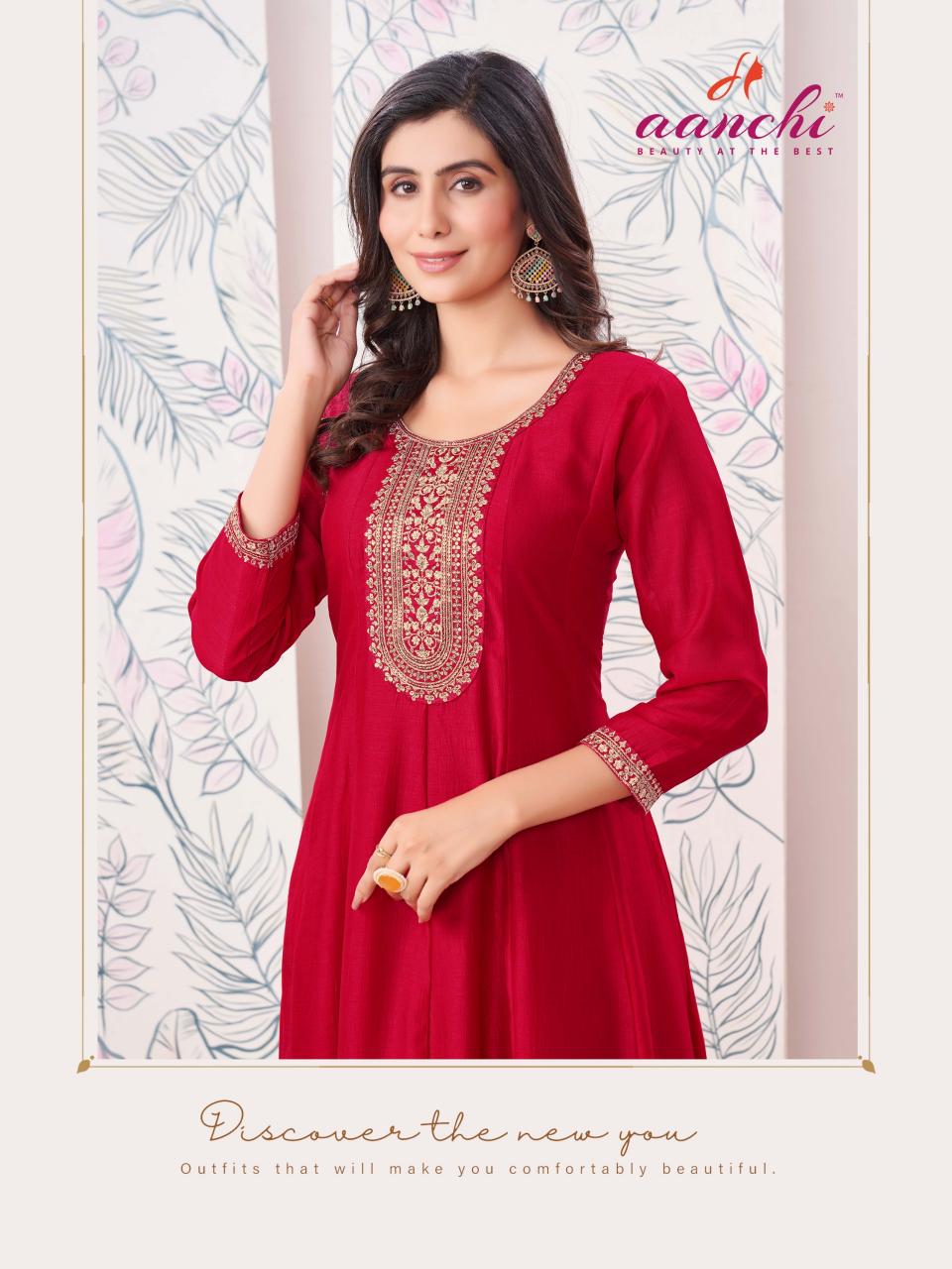 Aanchi Plus Charmi Catalog catalogue designer kurti