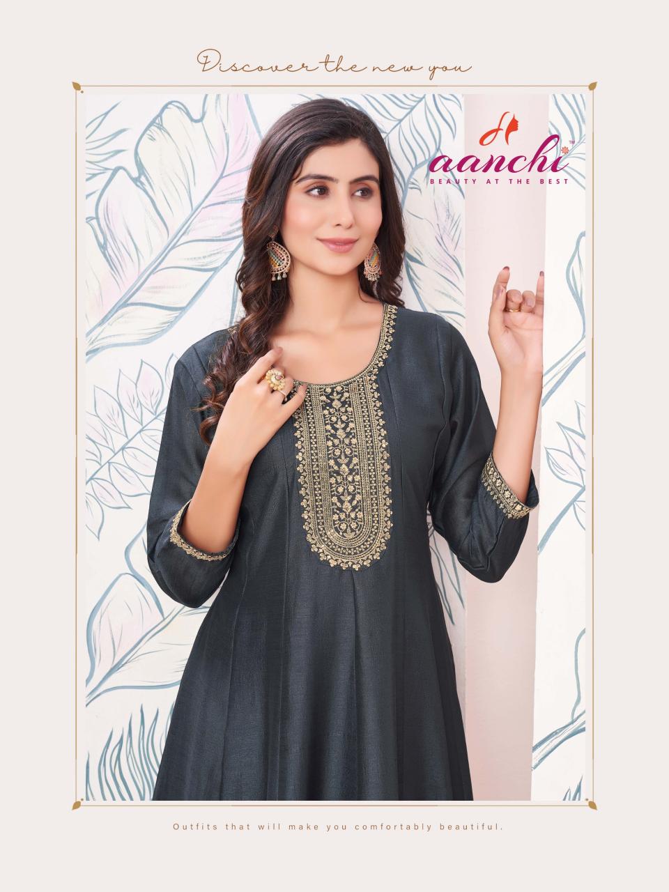 Aanchi Plus Charmi Catalog catalogue designer kurti
