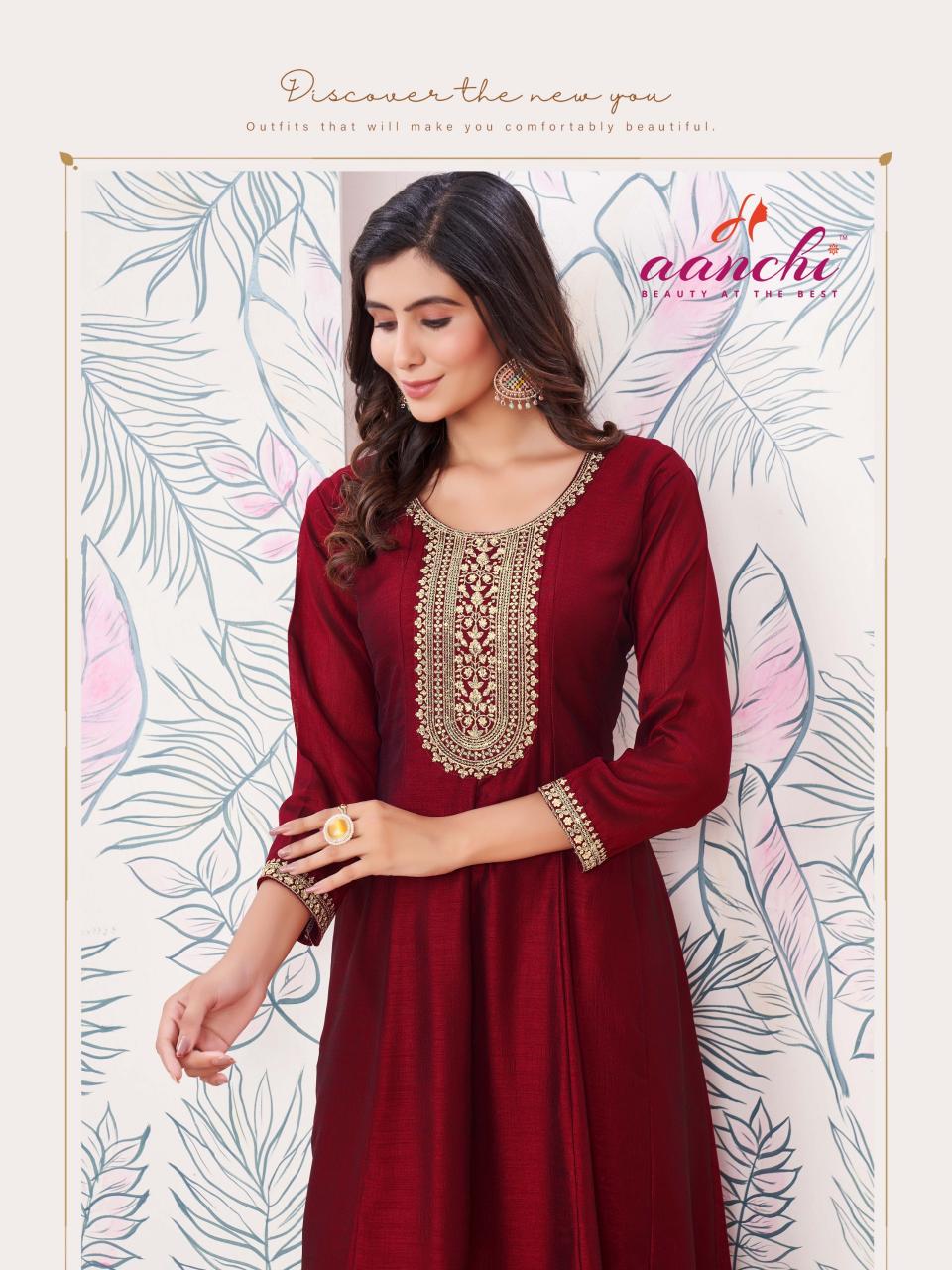 Aanchi Plus Charmi Catalog catalogue designer kurti