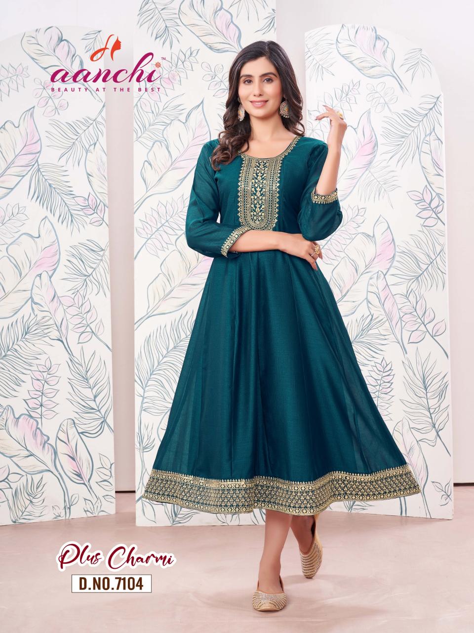 Aanchi Plus Charmi Catalog catalogue designer kurti