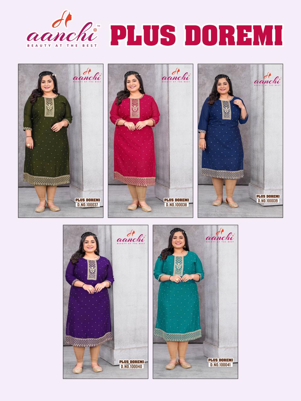 Aanchi Plus Doremi Catalog kurta set price range