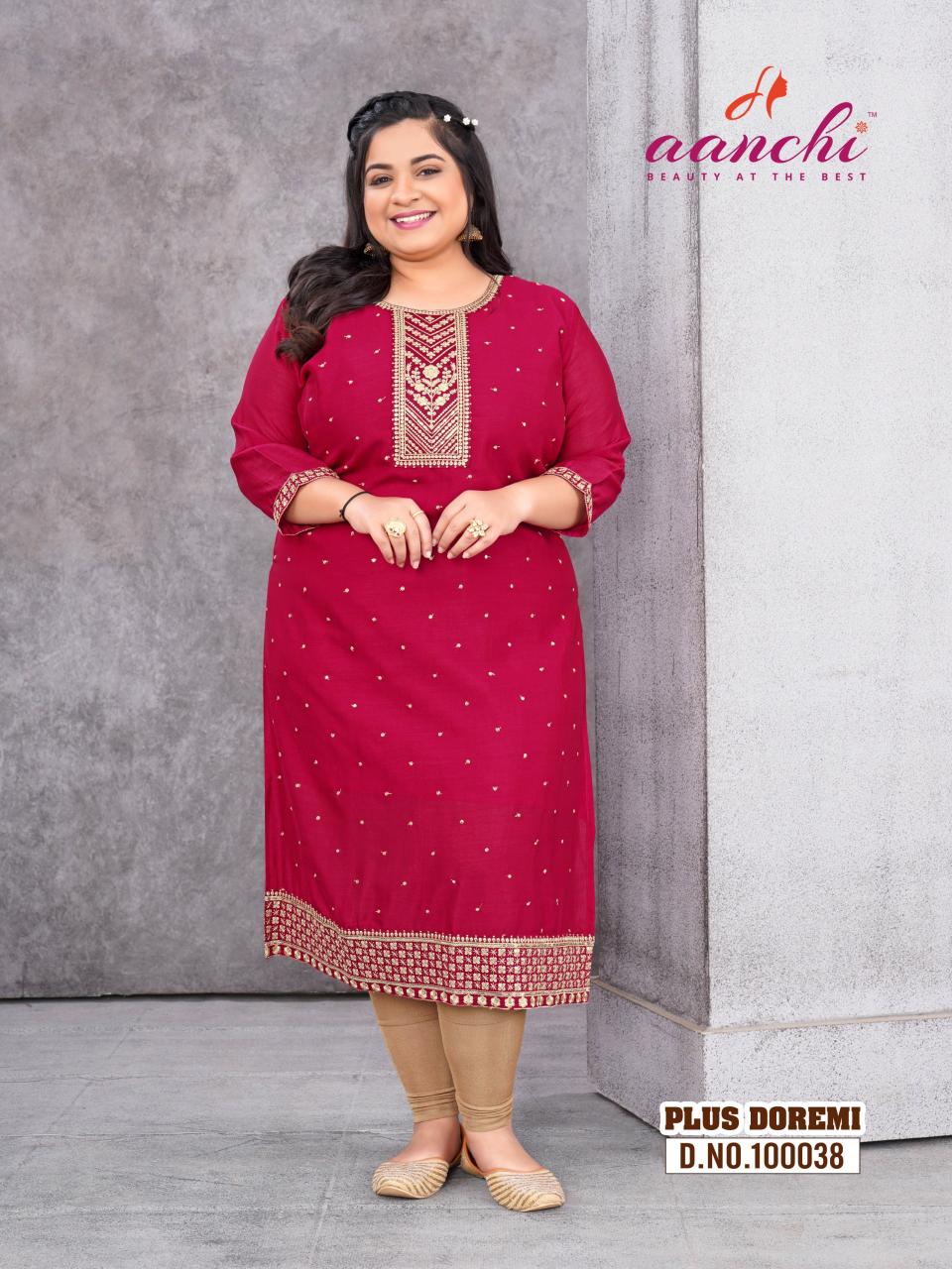 Aanchi Plus Doremi Catalog kurta set price range