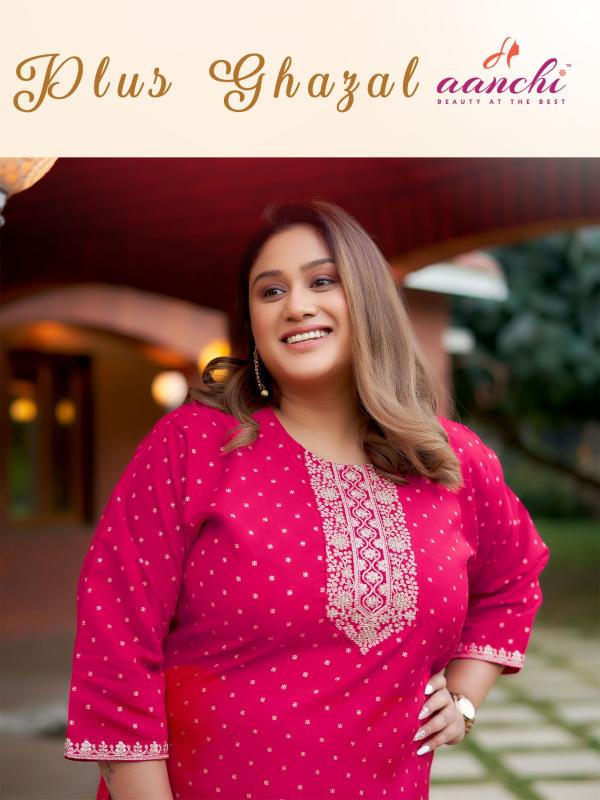 Aanchi Plus Ghazal Catalog plus size kurtis catalogue