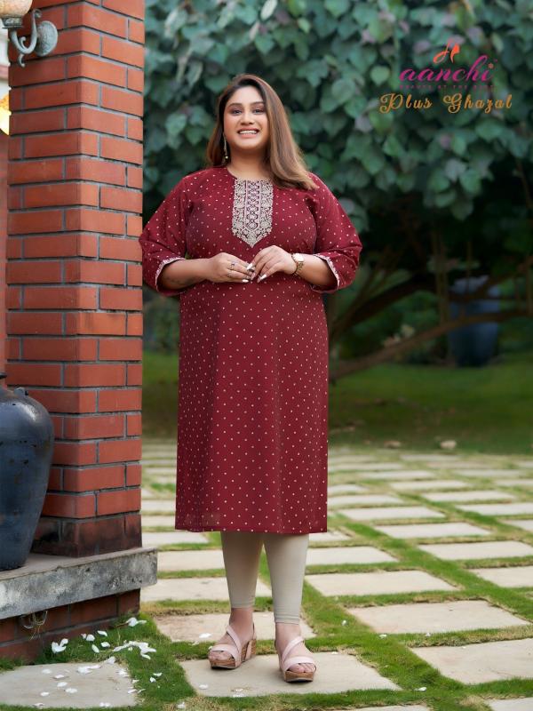 Aanchi Plus Ghazal Catalog plus size kurtis catalogue