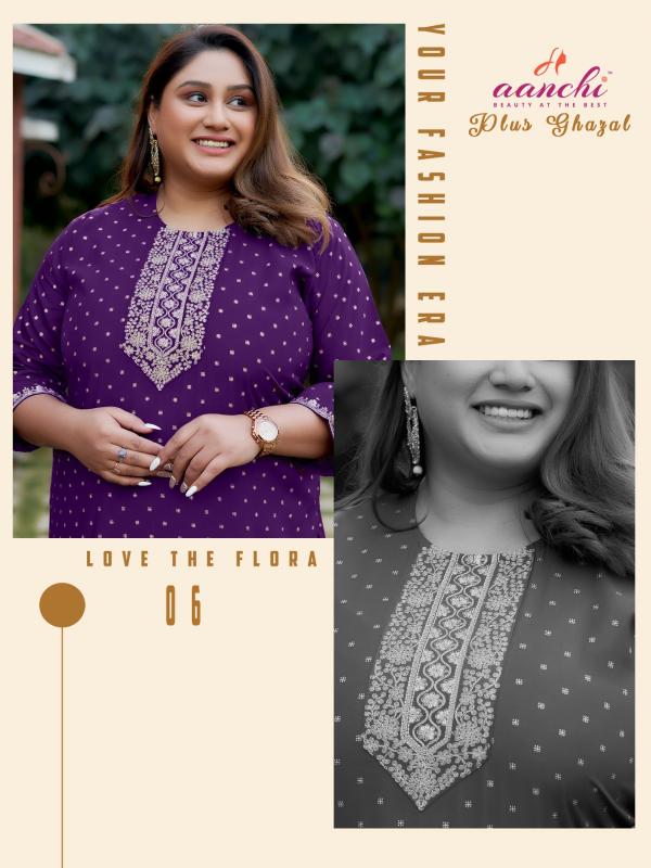 Aanchi Plus Ghazal Catalog plus size kurtis catalogue