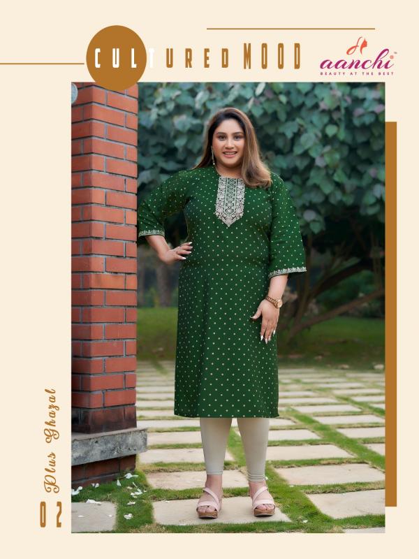 Aanchi Plus Ghazal Catalog plus size kurtis catalogue