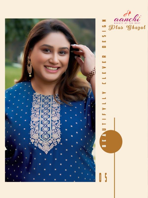 Aanchi Plus Ghazal Catalog plus size kurtis catalogue