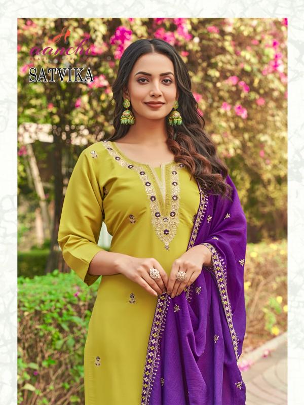 Aanchi Satvika catalog kurtis wholesale in surat