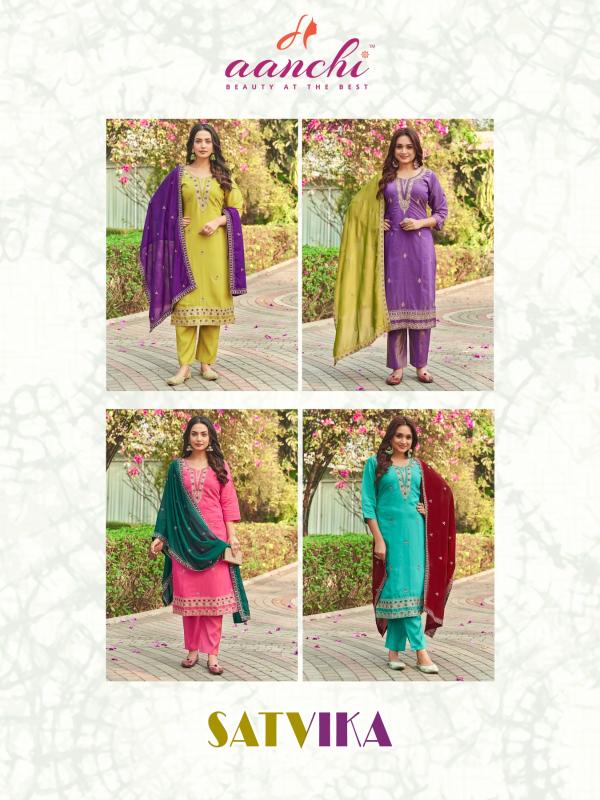 Aanchi Satvika catalog kurtis wholesale in surat