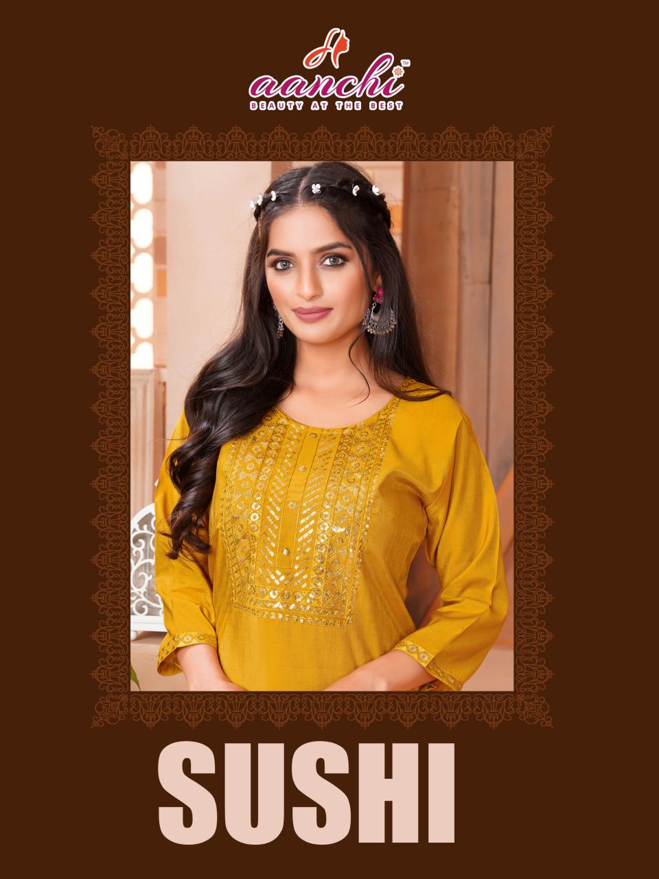 Aanchi Sushi catalog kurti wholesale market in india