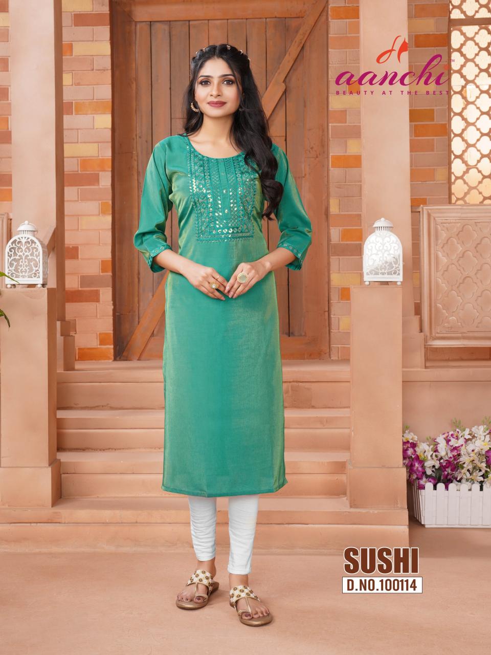 Aanchi Sushi catalog kurti wholesale market in india